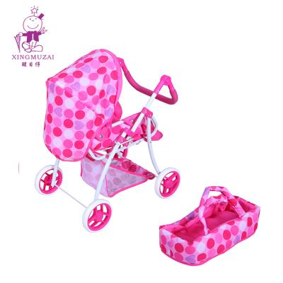 China Pink Eco-friendly Soft Firm Carrier Metal Frame Kids Cloth Mount Baby Convenient Baby Pram for sale