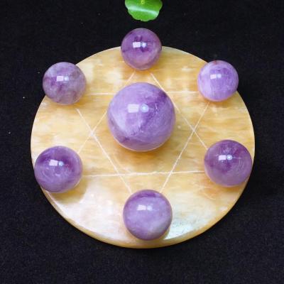 China China Wholesale Amethyst 7 Chakra Healing Star Row Gem Crystal Ball Spheres For Christmas for sale