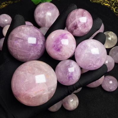 China 2021 Wholesale China Lots Wholesale Noble Purple Jade Spheres Decorative Crystal Ball for sale