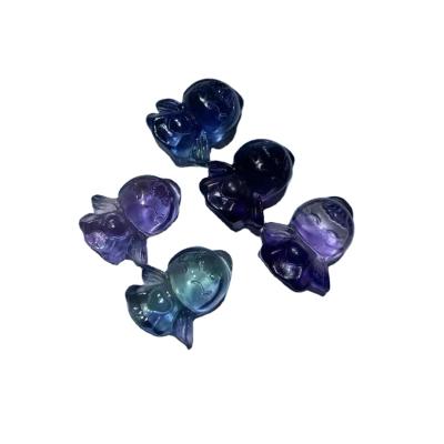 China China wholesale natural fluorite carving quartz gift handwork handmade statue crafts Crystal Carving for sale