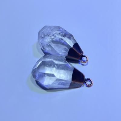 China Natural Crystals Pendant Gem Stone Irregular Healing Necklace From China Wholesale White Gift for sale