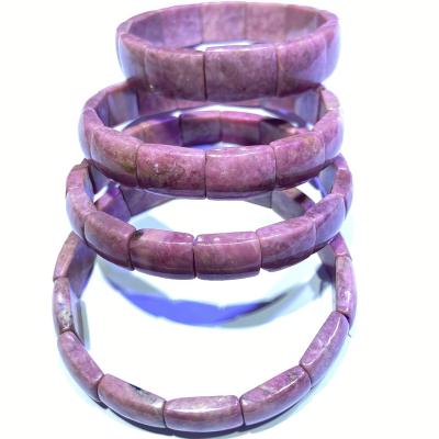 China New Arrival FASHIONABLE Rose Gray Natural Carved Stone Hand Open Crystal Bracelets Healing for sale