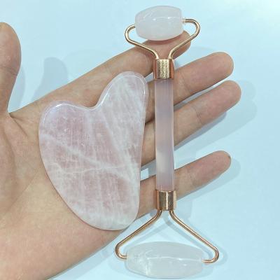 China Handwork Anti Aging Crystal Massage Stick Roller from China High Quality Double Head Face for sale