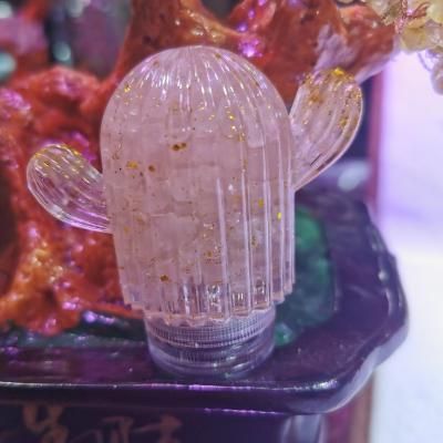 China China Night Light Battery Mini Resin Fairy Stone Cactus Crystal Table Lamp for Decor Ornaments for sale