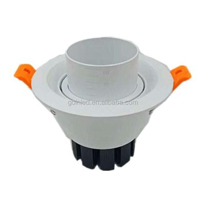 China Modern 15 45 60 degree beam angle led spot downlight ra97 zoom led museum downlight 5w for sale