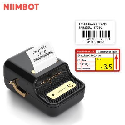 China Niimbot B21 20-50mm price tag thermal printer mini label barcode printer black and white image commercial logo for sale