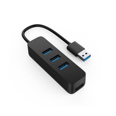 China New High Speed ​​Usb 4 Hub Port Laptop Notebook 5gbps Mini Usb 3.0 Black Usb Hub MYH024-A for sale