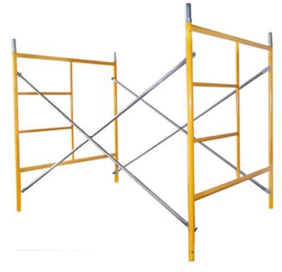 China Factory Wholesale Price 914mm*1219mm Industrial Steel Construction Ladder H System Scaffolding Frame for sale