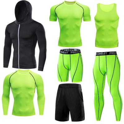 China Reversible Fitness Clothes Stretch Quick-Drying Tights Fitness Sports Outdoor Soccer Basketball Running Gaiters for sale