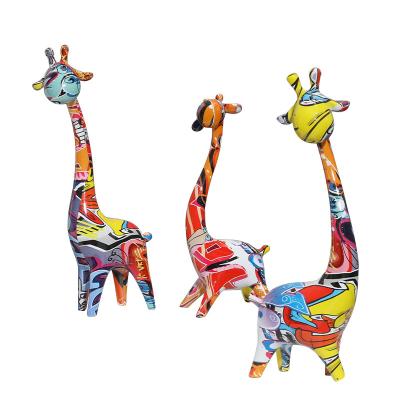 China Europe Hot Selling Custom Water Transfer Printing Resin Statue Animal Resin Decor for sale