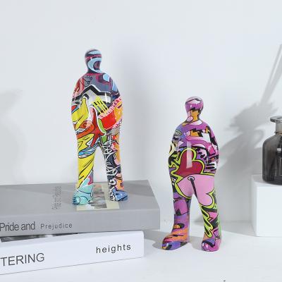 China Europe High Quality Water Transfer Printing Custom Resin Modern Statue for sale