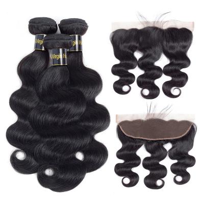 China Hot Selling Temple Women's Natural Remy Hair First Grade Human Hair Bundle Extension Body Wave Hair Extension for sale