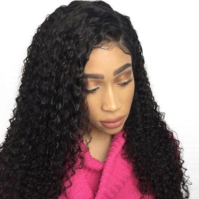 China Wholesale Virgin Brazilian Curly Human Hair Lace Frontal Curly Hair Vendors Curly Wigs For Black Women for sale