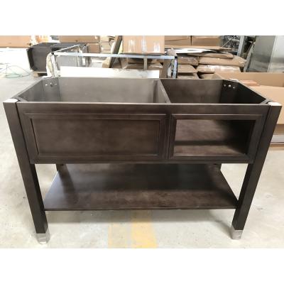 China Modern Low Modern American Wood Bathroom Cabinet Inn Quality Vanity Cabinet Classic Bathrooms for sale