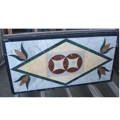 China Modern Marquetry Flooring Water Jet Marble Patterns Hotel Floor for sale