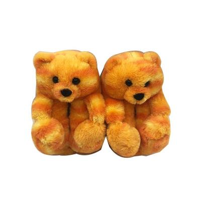 China Fashion Trend Children's Teddy Bear Slippers Floor Home Furnishing Thick Cotton Warm Shoes for sale