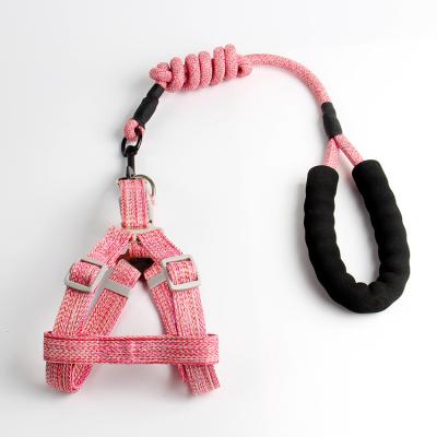 China Factory Stocked Wholesale Custom Soft Mesh Nylon Strap Leash Harness Dog Chest for sale