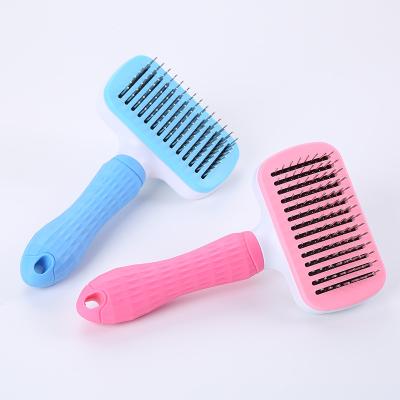 China Factory Price Stocked Slicker For Dogs And Cats Sweep Pet Flea Comb for sale