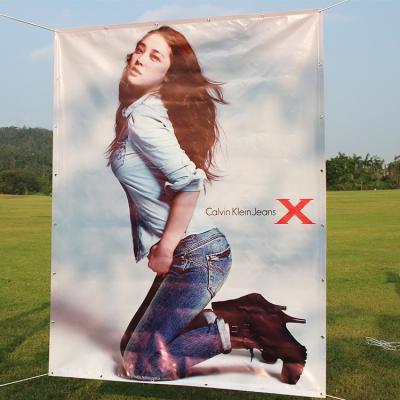 China Custom Printing Outdoor Billboard Hanging Perforated PVC Knife Coated Banner for sale