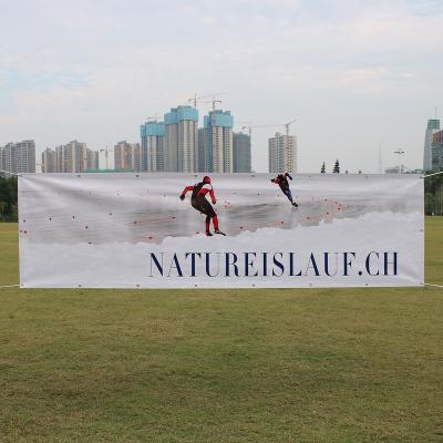 China Custom Outdoor Advertising Billboard PVC Vinyl Frontlit Flex Banner /Outdoor Fence Banner Printing for sale