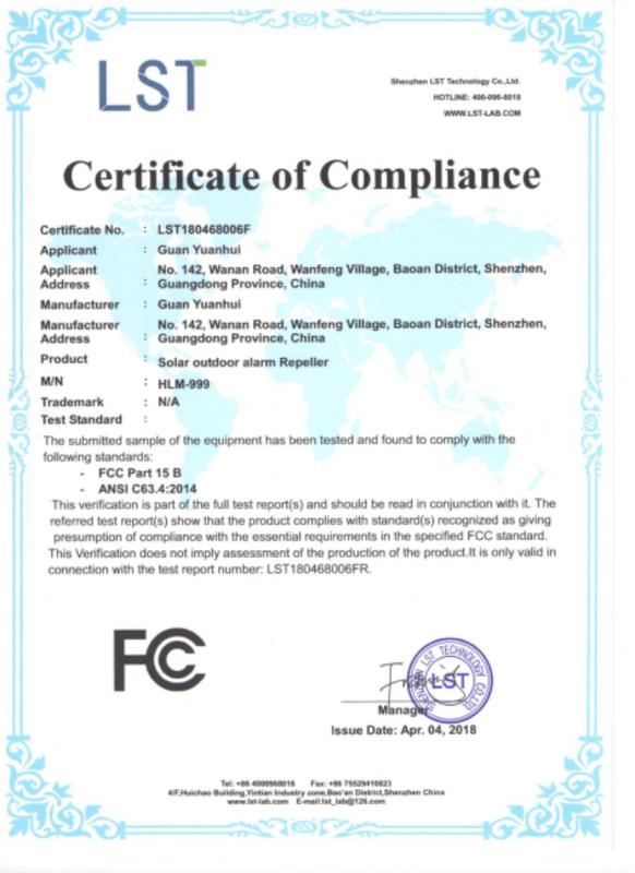 FCC - Jiangshan Yaipai Plastic Technology Co., Ltd.