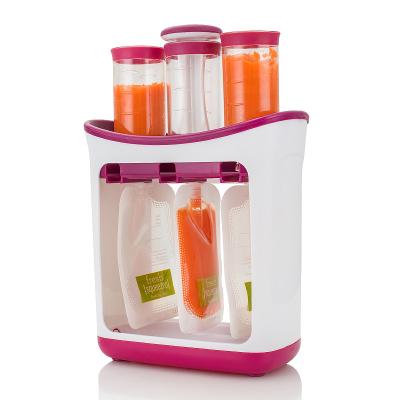 China Multifunctional Fresh Fruit Juice Squeeze Station And Pouches Feeding Kit For Baby Food Maker Organization for sale