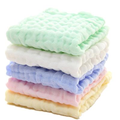 China Antibacterial 6 Layers Muslin Burp Tissues Baby Muslin Washcloths 100% Natural Cotton Baby Burp Soft Newborn Baby Face Towel for sale