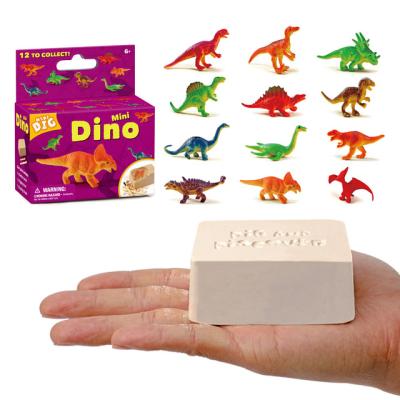 China Educational Toys Colorful Mini Dinosaur Digging Excavation Kit Random Archaeological Mining Toys for sale