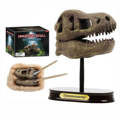 China Educational Toys DIY Dinosaur Skull Excavation Kit Education Discover Mining Toys Digging Gift for sale