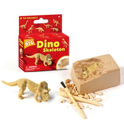 China Educational Toys Mini Dinosaur Digging Random Archeology Kit Mining Toys Educational Excavation for sale