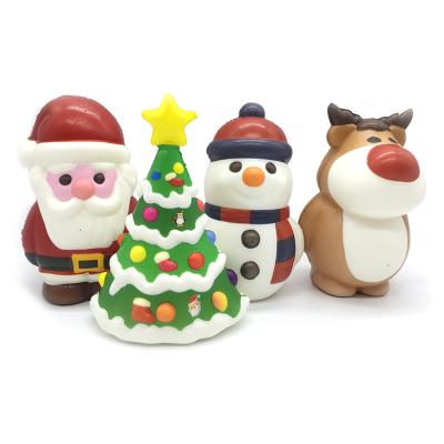 China Eco-friendly Kawaii Christmas Decoration Set Squishy Jumbo Squishies PU Material for sale