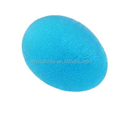 China Eco-friendly Anti Stress Reliever Rubber Egg Shape Ball Compression Relief Exercise Toys for sale