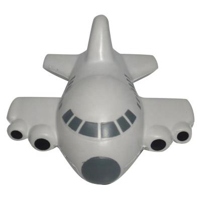 China High Quality Eco - Friendly Cartoon Airplane Shape PU Foam Compression Toys Anti Stress Ball for sale