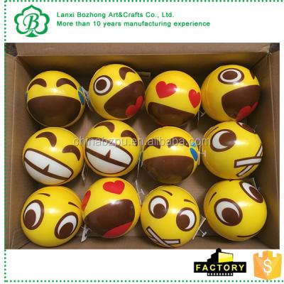 China Gift Customized PU Foam Strain Ball 7.6cm Wholesale Eco-friendly Funny Face Toy For Kids for sale