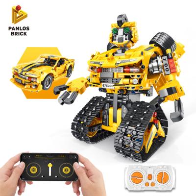 China DIY TOY Panlos 675002 Christmas Gift Toy Boy Birthday Gift Children Programming Block Set Robot For Brick for sale