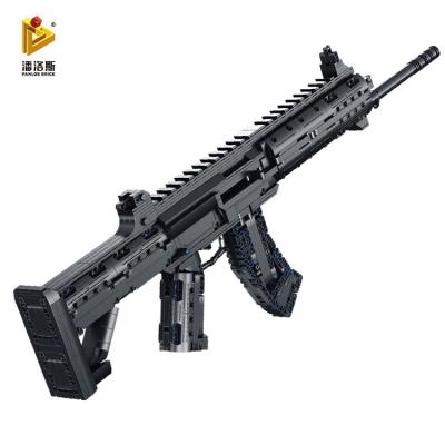 China DIY Brick PANLOS 670008 Seventieth Anniversary Parade Rifle 1352pcs Building Block Gun Educational Building Toys for sale