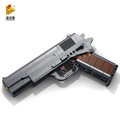 China DIY Brick Panlos 670007 Automatic Gun M1911 333pcs Child Building Block Toys Educational Gun Toys for sale