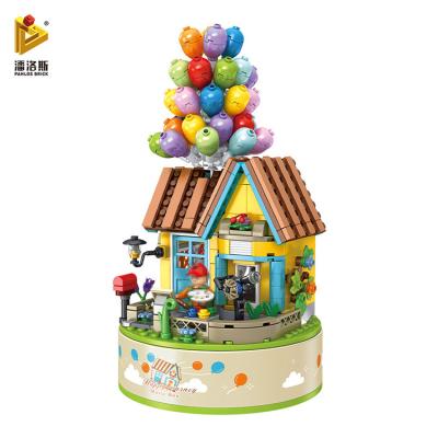 China DIY Practice PANLOS 656014 528pcs Balloon House Music Box Room Model Gifts For Children Educational Toys for sale