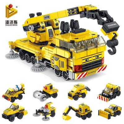 China DIY TOY Panlos Brick 571PCS Engineering Crane Educational Brick Gifts for Kid Building Block Set for sale