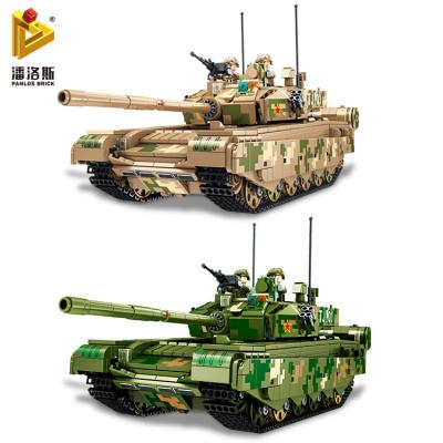 China PANLOS 688001 Tank 99A 1309pcs Eco-friendly Material Building Sets For Adults Light Up Brick Building Toys Set for sale