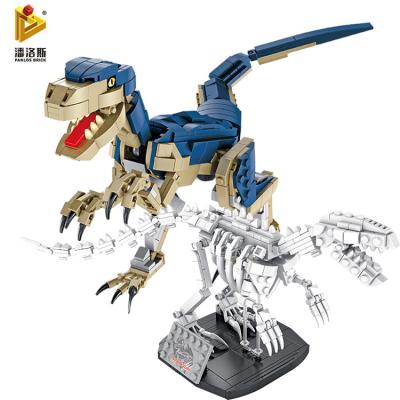 China Hot Selling DIY Building Brick Amazone Panlos 612003 Dinosaur Building Block 774PCS Plastic Diy Brick Boy Toys for sale