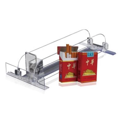 China Supermarket Free Sample Supermarket Display Plastic Transparent Retail Shelf Slipper for sale