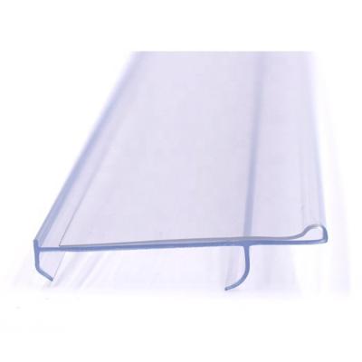 China Clear Plastic Supermarket Label Holder Shelf Data Strip For Supermarket for sale