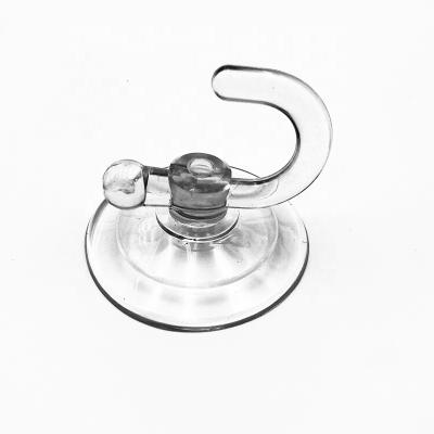 China Window Decoration Hot Selling Sucker Side Hole Clear Plastic Powerful Clear Suction Cup 45mm for sale