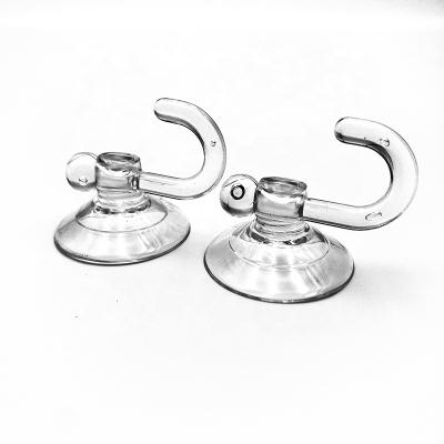 China Window Decoration Popular Strong Suction Cup Hooks Vacuum Sucker Double Cup Hooks Hanger For Bathrobe Towels Coat for sale