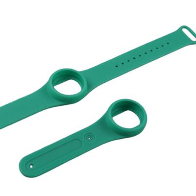 China i-watch green PU aluminum rubber band / silicone blue-tooth watch band by vacuum casting rapid prototype sample and low volume made for sale