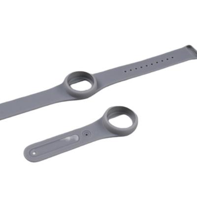 China Aluminum cool gray PU rubber band / silicone i-watch blue-tooth watch band by vacuum casting rapid prototype sample and low volume made for sale