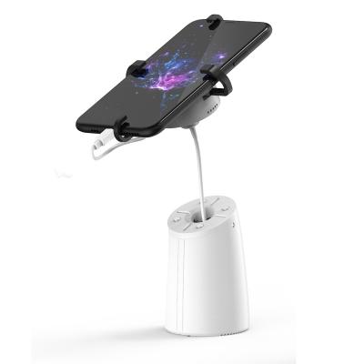 China 4 Metal Arms Top Frames Locked Bottom Anti Theft Cell Phones Display Stand For Shop Security for sale