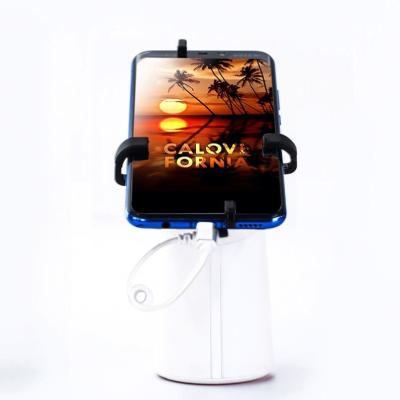 China 4 Arms Metal Frames Display Retail Infrared Security Anti-theft Mobile Phone Tablet Display Stand With Alarm for sale