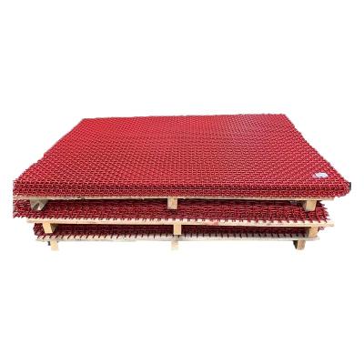 China Red Plain Weave Wire Stone Crusher Screen Mesh for sale